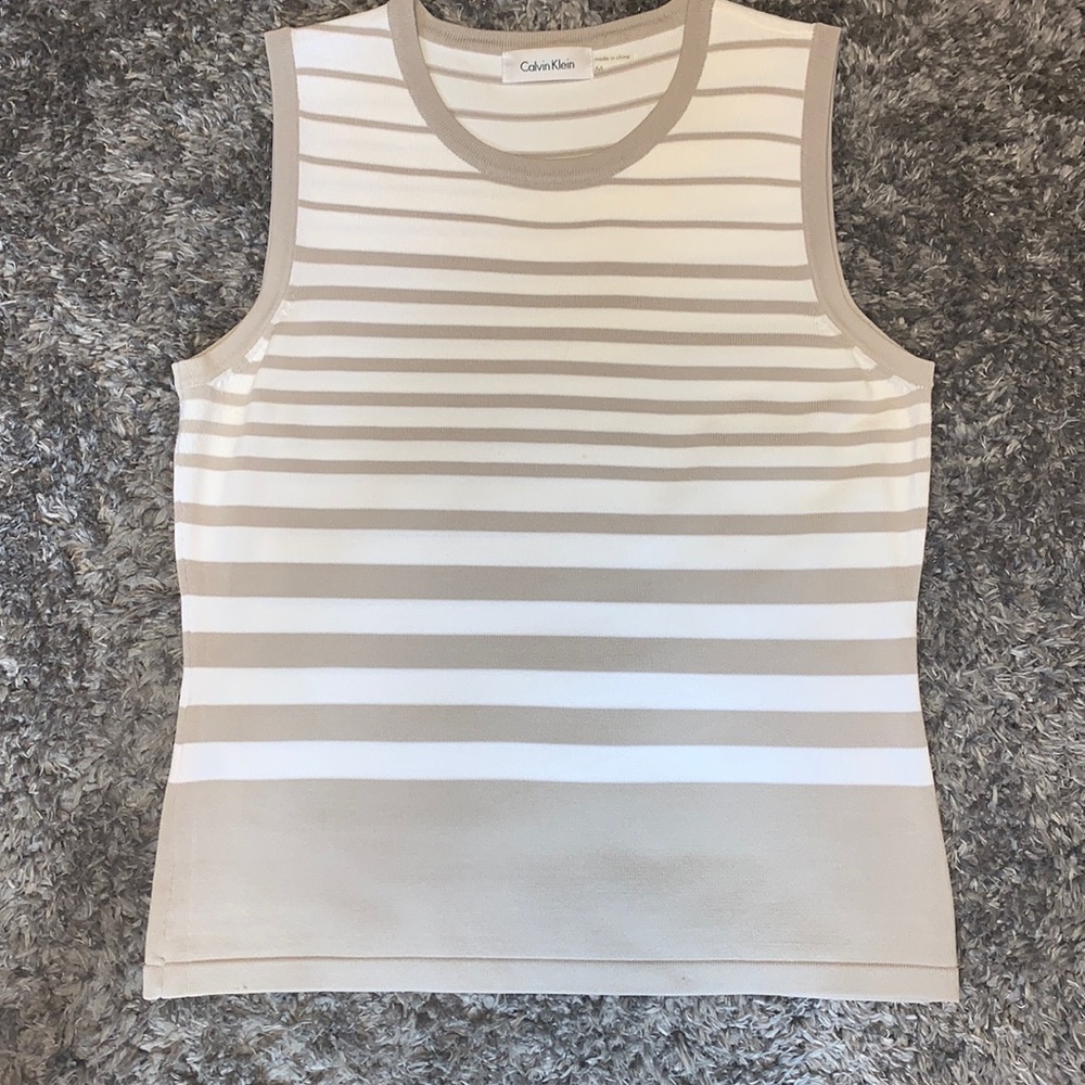 Calvin Klein Sleeveless Top Sz Medium - Picture 1 of 3